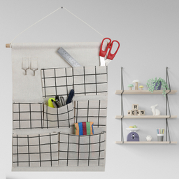 ارگانایزر لباس هوم اند لایف مدل پرنیا 7G طرح شطرنجی