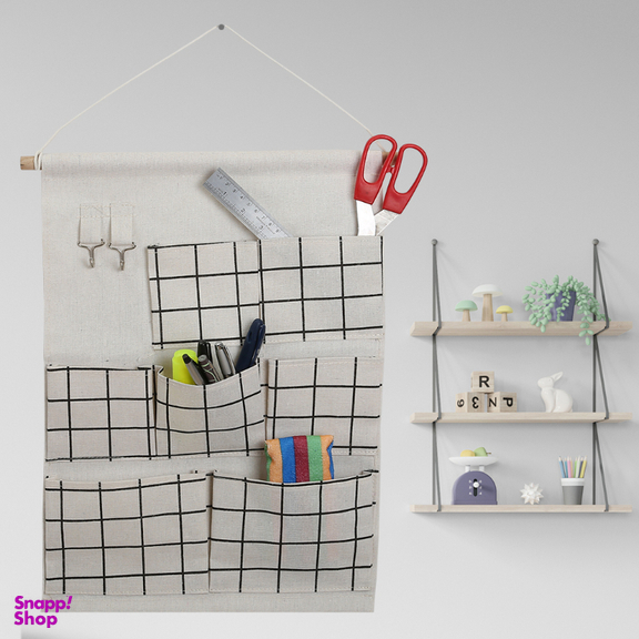 ارگانایزر لباس هوم اند لایف مدل پرنیا 7G طرح شطرنجی