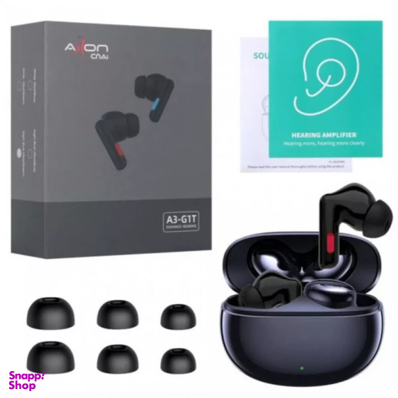 سمعک شارژی آکسون مدل ایرپادی کد A3-G1T رنگ سفید