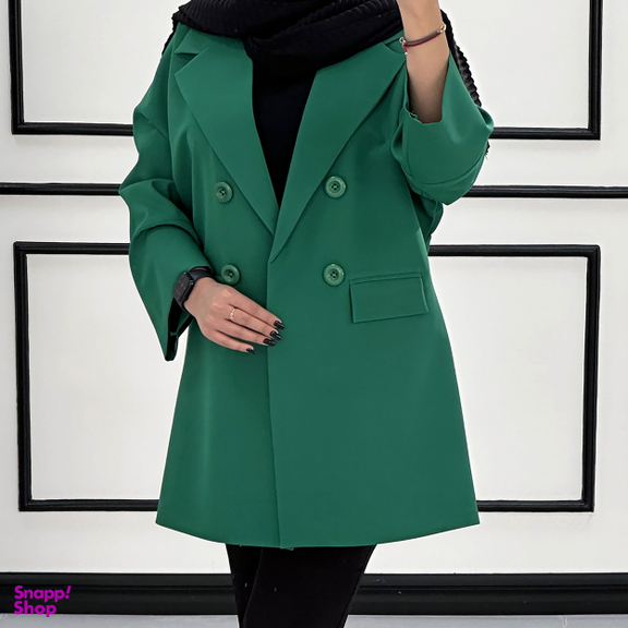 مانتو کتی زنانه السانا مدل ماندانا کد 158911 رنگ سبز