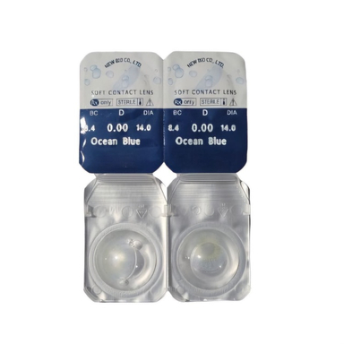 لنز چشم سالیانه نیوویژن رنگ Ocean Blue شماره 13