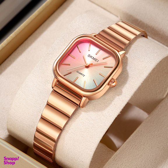 ساعت مچی عقربه ای زنانه اسکمی مدل 2190 رنگ رزگلد