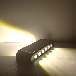 چراغ دیواری خورشیدی دوطرفه سولونیکس مدل 12 LED مجموعه 2 عددی