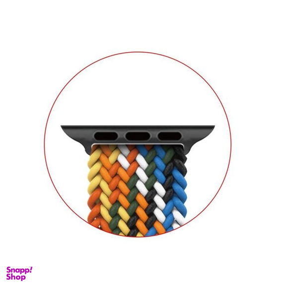 بند گرین مدل Braided SoloLoop Adjustable مناسب برای اپل واچ 42/44/45/49 میلی متری