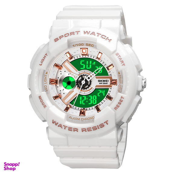 ساعت مچی عقربه ای اسکمی مدل 1689 رنگ سفید