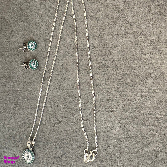 نیم ست نقره زنانه گیرا مدل چشم نظر کد G974