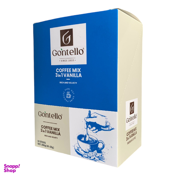 کافی میکس 3×1 وانیلی گونتلو وزن 200 گرم بسته 10 عددی