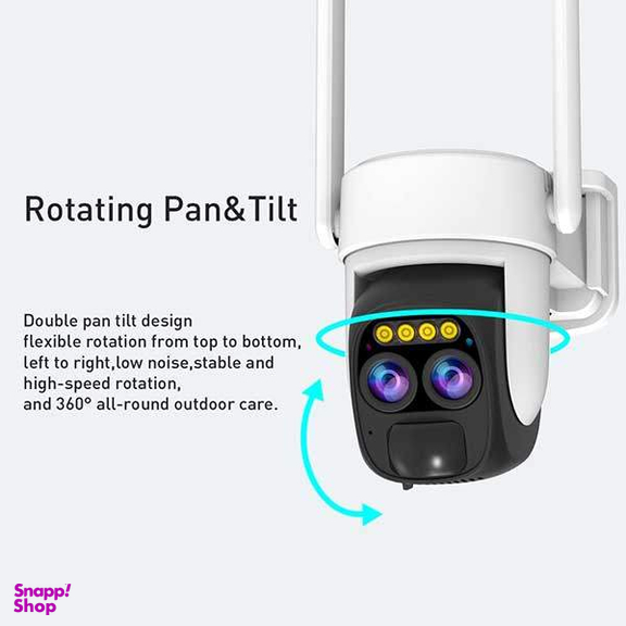 دوربین مداربسته بی سیم تحت شبکه طرح پنل خورشیدی مدل 132