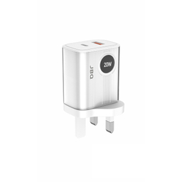 شارژر دیواری 20 وات جی بی کیو مدل HC-LP20 به همراه کابل Type-C به Lightning
