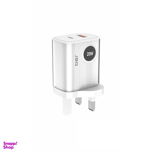 شارژر دیواری 20 وات جی بی کیو مدل HC-LP20 به همراه کابل Type-C به Lightning
