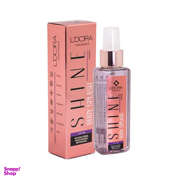 بادی اسپلش لدورا مدل Shine حجم 120 میلی لیتر