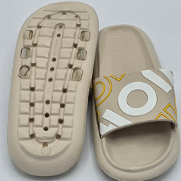 دمپایی مردانه زیتون مدل ام او کد 0616 رنگ کرم