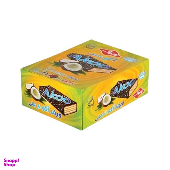 ویفر آکو نارگیلی چیچک بسته 24 عددی