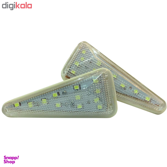 چراغ راهنما گلگیر خودرو وارون مدل P-655-WH-SMD مناسب برای پراید بسته 2 عددی