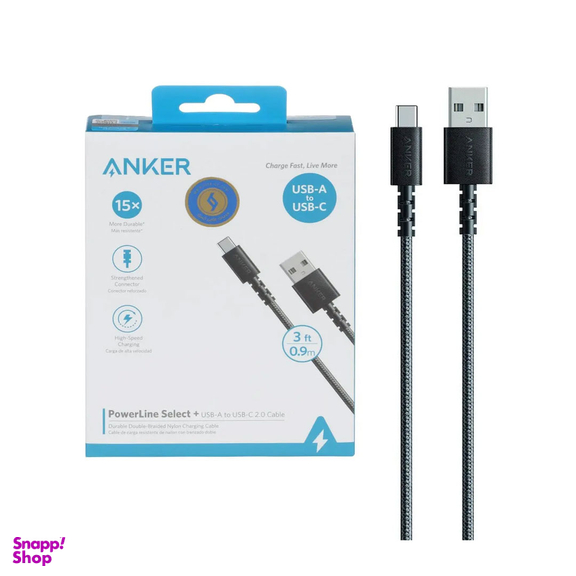 کابل تبدیل USB C به USBA انکر (Anker) مدل A8022 طول 0.9m