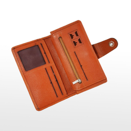کیف پول چرم سهند چرم مدل کاملیا