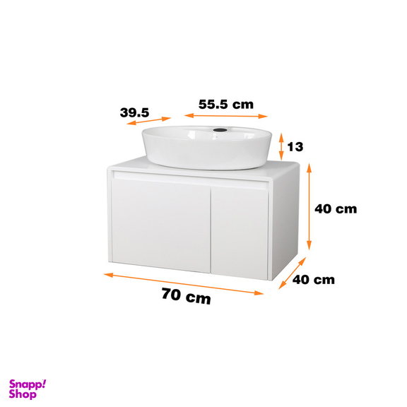 ست کابینت و روشویی دلفین مدل 7040 به همراه آینه
