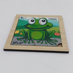 پازل 4 تکه مدل P4-102 طرح حیوان قورباغه