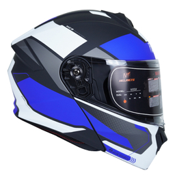 کلاه کاسکت فک متحرک فلش مدل 935sv white/blue