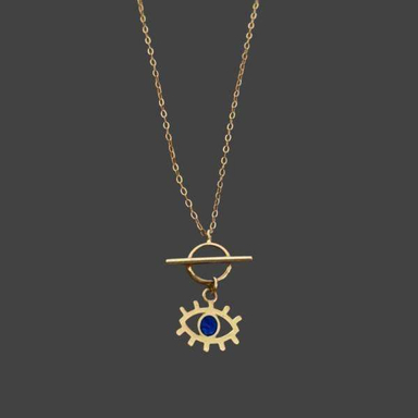 گردنبند طلا 18 عیار زنانه مدل چشم نظر کد sh0359