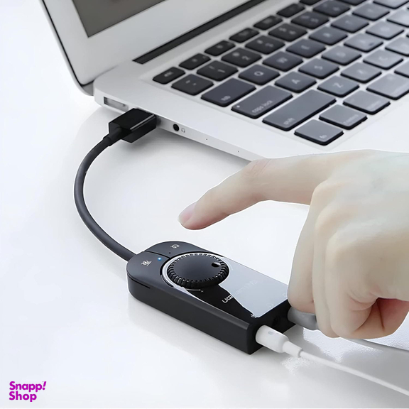 کارت صدا اکسترنال USB یوگرین مدل CM129 کد 40964 طول 15 سانتی متر