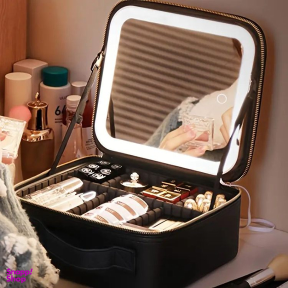 کیف لوازم آرایش مدل Niceland به همراه آینه LED