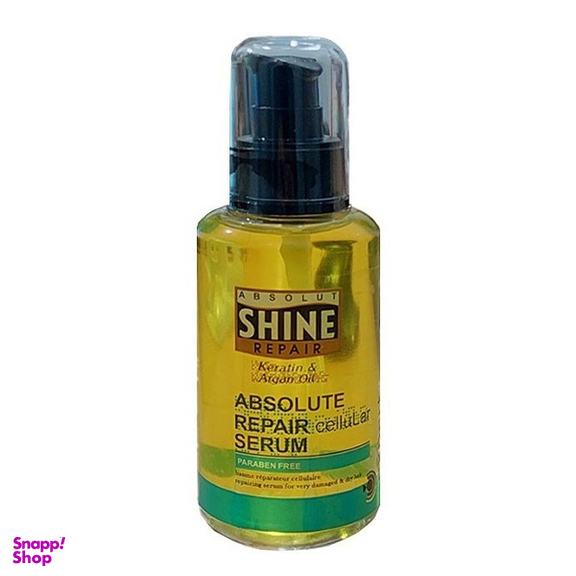 روغن مو آرگان و کراتین شاین مدل Absolute repair مناسب موهای خشک و آسیب دیده حجم 125 میلی لیتر