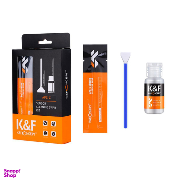 کیت تمیز کننده سنسور دوربین کی اند اف مدل SKU1616 حجم 20 میلی لیتر بسته 10عددی