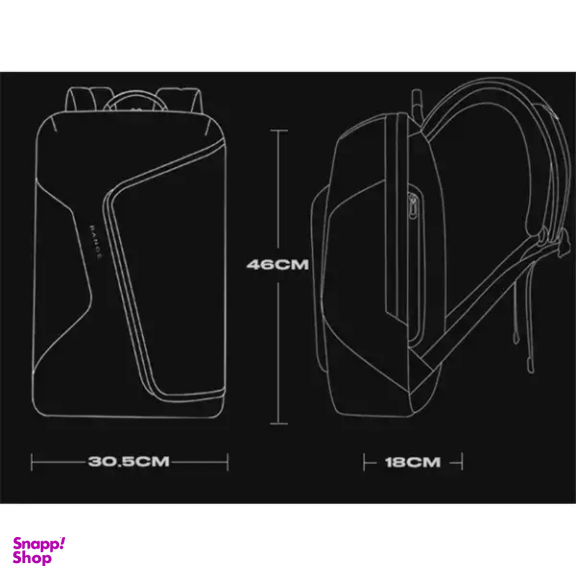کوله پشتی لپ تاپ بنج کد 2913 مناسب لپ تاپ تا 15.6 اینچ / آی پد 12.9 اینچ