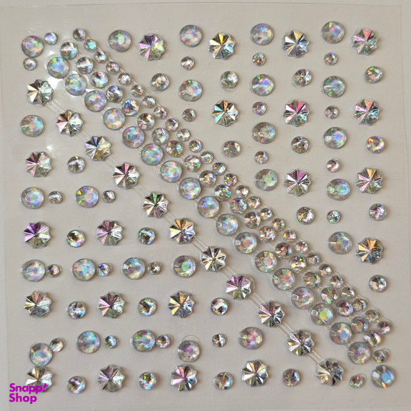 نگین چسبی صورت و ناخن طرح مروارید و گل و ستاره کد 138 بسته 160 عددی