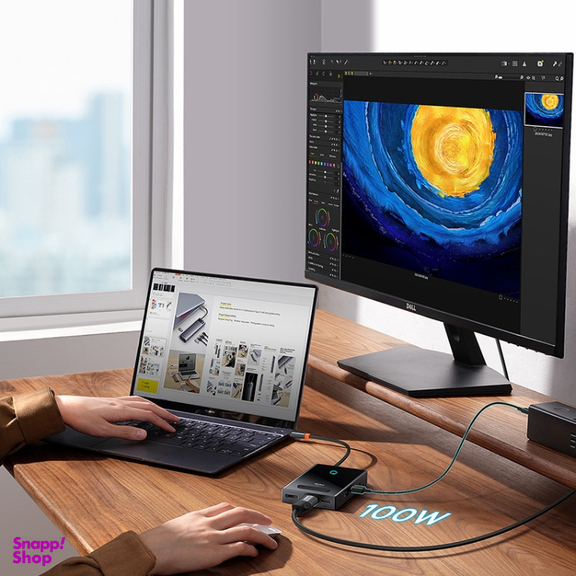 هاب 8 پورت Type-C بیسوس مدل PioneerJoy Series