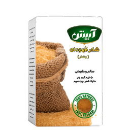 شکر قهوه ای آبیش مدل جعبه ای وزن 500 گرم