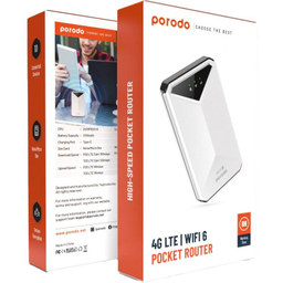 مودم 4G/LTE قابل حمل پرودو مدل Porodo portable MiFi 3G/4G Router CAT4 V2