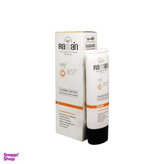 کرم ضد آفتاب بدون رنگ راسن SPF 30 مدل spectrun ‌مناسب پوست‌های معمولی حجم 40 میلی‌ لیتر
