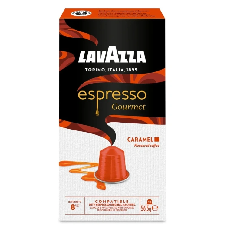 کپسول قهوه لاواتزا مدل Espresso Gourmet Caramel وزن 56 گرم