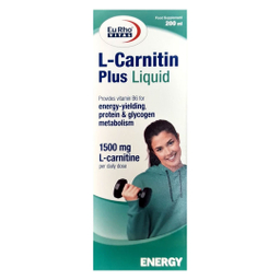 شربت ال کارنیتین پلاس یوروویتال حجم 200 میلی لیتر