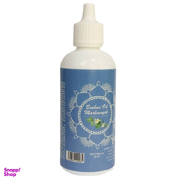 روغن تقویت کننده مو و ابرو ریش و سبیل مرهم یاب مدل براهمی حجم 80 میلی لیتر