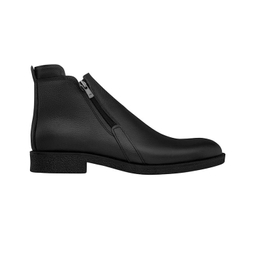 نیم بوت مردانه نوین چرم مدل ویستا دوزیپ Fr- MS1991 رنگ مشکی