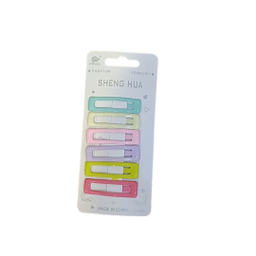 گیره مو تق تقی مدل مستطیل کد G02 بسته 6 عددی
