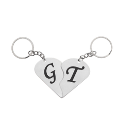 جاکلیدی گیلواره زراوشان مدل قلب دو تکه حرف G T