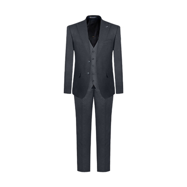 کت شلوار کمبین کج راه مدل ژیله دورو کد 1448 رنگ ذغالی