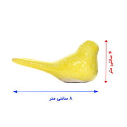 مجسمه پرنده سفالی‌ نوین نقش مدل 01
