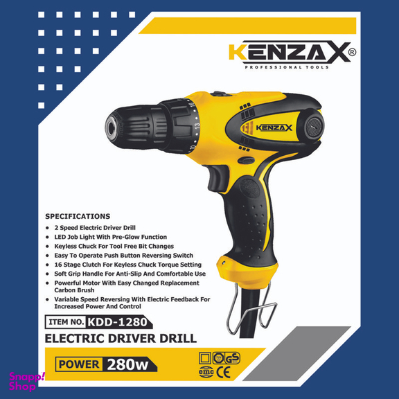 دریل پیچ گوشتی کنزاکس مدل KDD-1280