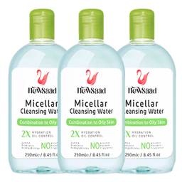 میسلار واتر نیوساد مدل Hydration مناسب پوست چرب حجم 250 میلی لیتر مجموعه 3 عددی