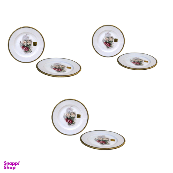 بشقاب میوه‌خوری میراکل لیموژ کد 101f بسته 6 عددی