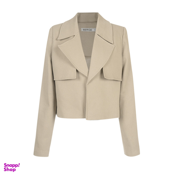 کت زنانه سرژه مدل 212271 رنگ کرم