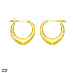 گوشواره طلا 18 عیار زنانه مدل حلقه ای کد 2020