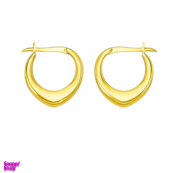 گوشواره طلا 18 عیار زنانه مدل حلقه ای کد 2020