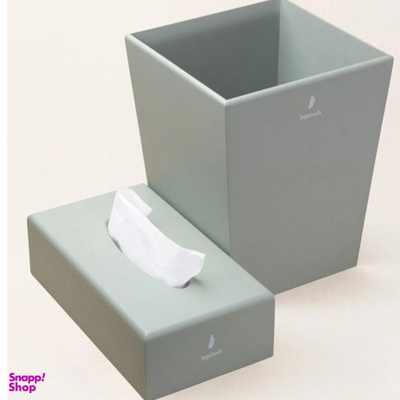 ست سطل و جای دستمال کاغذی لوپینه مدل IRIS-LP119