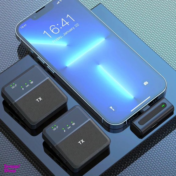 میکروفن یقه ای بی سیم مدل SX8 Dual Lightning